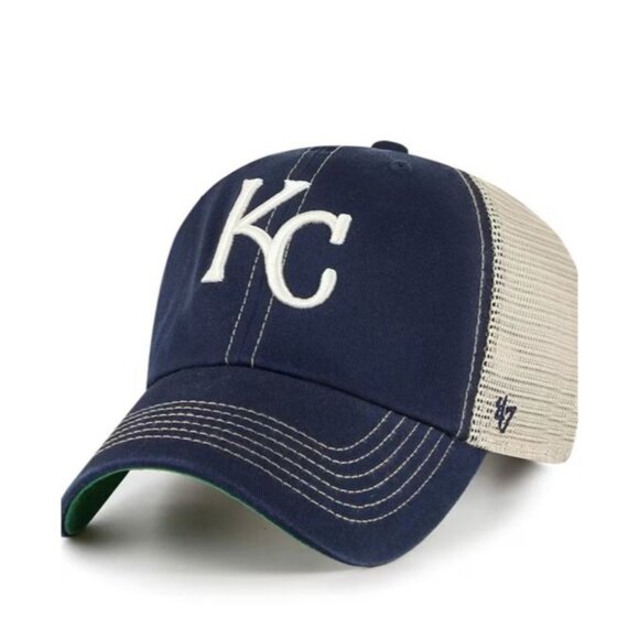NEW 47 Kansas City Royals Trawler Clean Up Adjustable Hat - Navy Blue - Picture 1 of 2